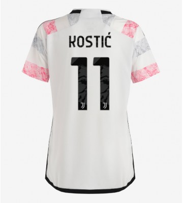 Juventus Filip Kostic #11 Segunda Equipación Mujer 2023-24 Manga Corta